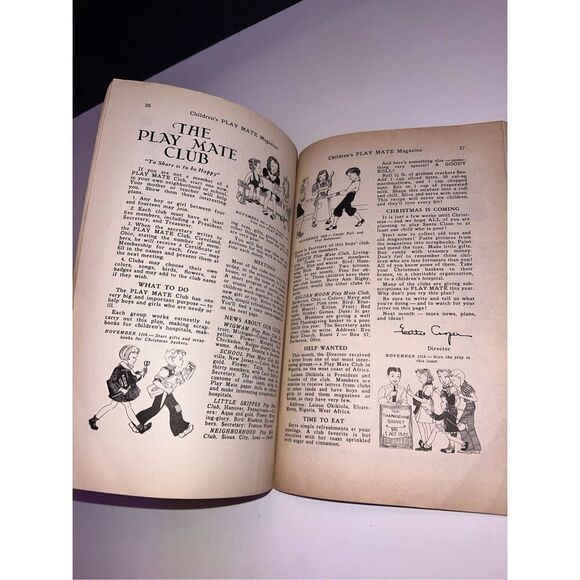 Children's Play Mate Vintage Magazine THANKSGIVING  November 1939 - Picture 8 of 12